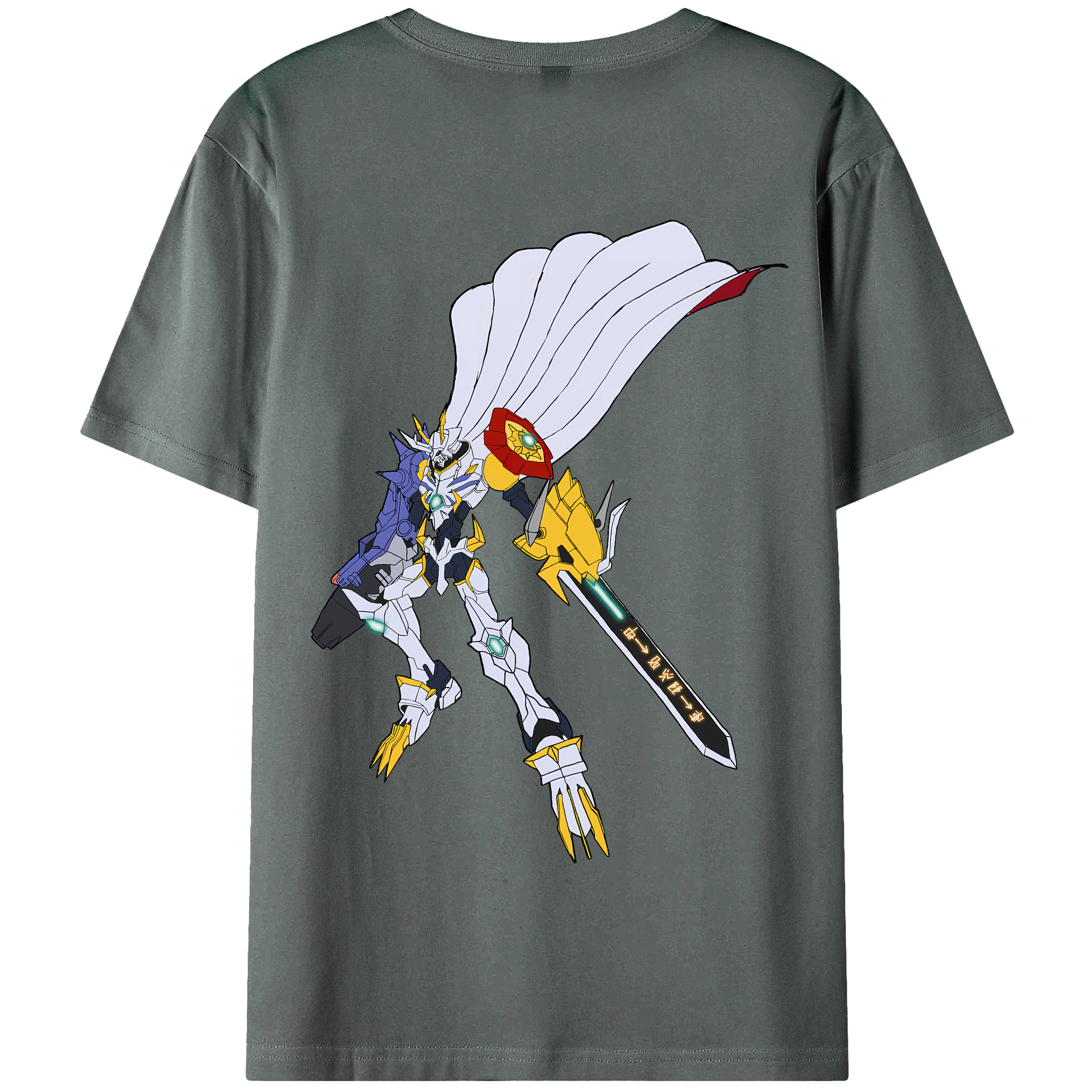 （画像用） Digimon デジタルモンスター/デジモン 綿100％半袖Tシャツ（背面プリント）
